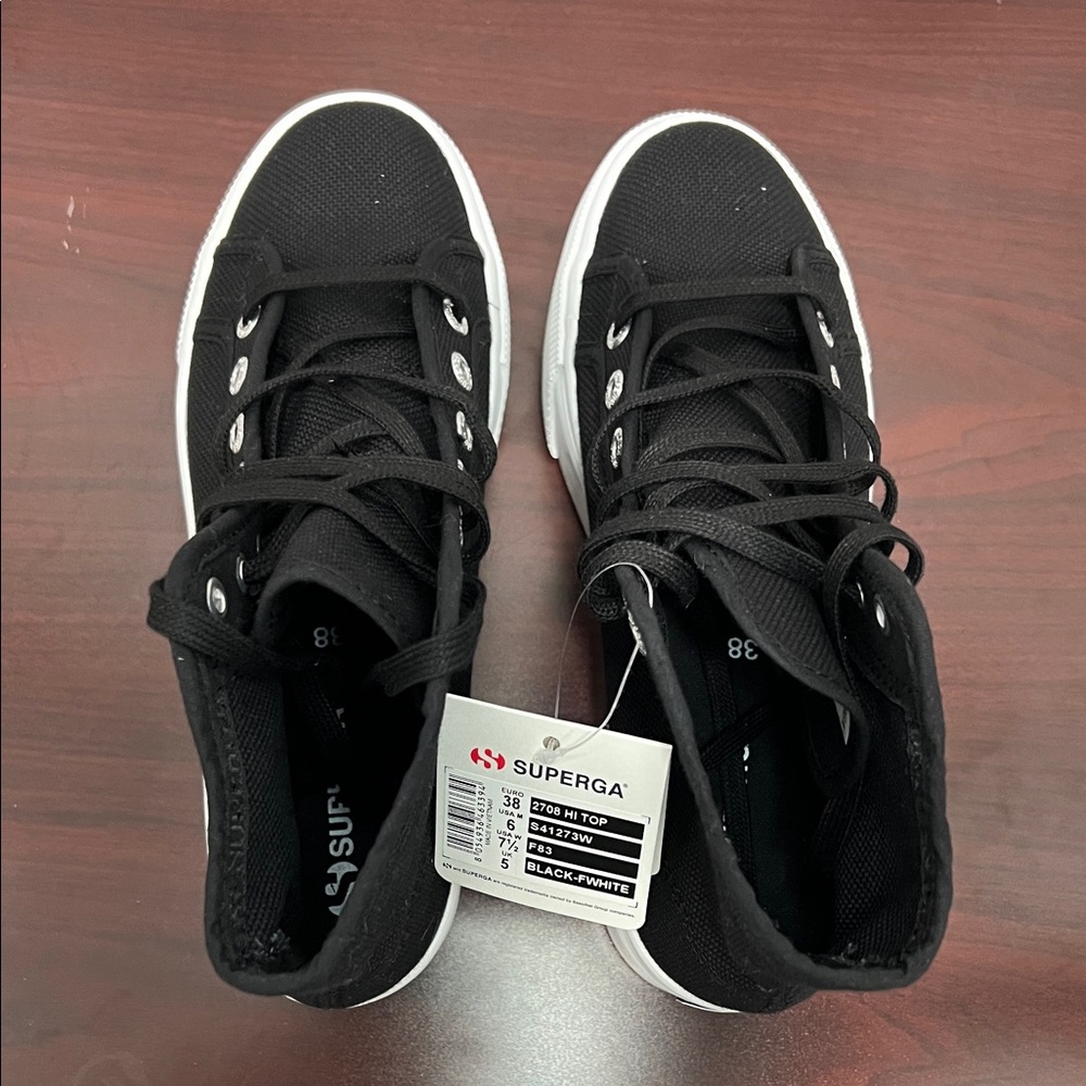 Superga Black High-Top Sneakers